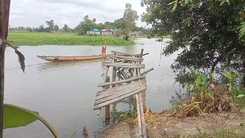 ভাঙা ব্রিজে ঝুঁকিপূর্ণ পারাপার, দুর্ভোগে ১০ গ্রামের মানুষ - Chief TV