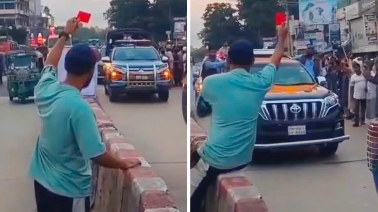 জামায়াত আমিরকে ‘লাল কার্ড’ দেখালেন ছাত্রদল নেতা, ভিডিও ভাইরাল - Chief TV