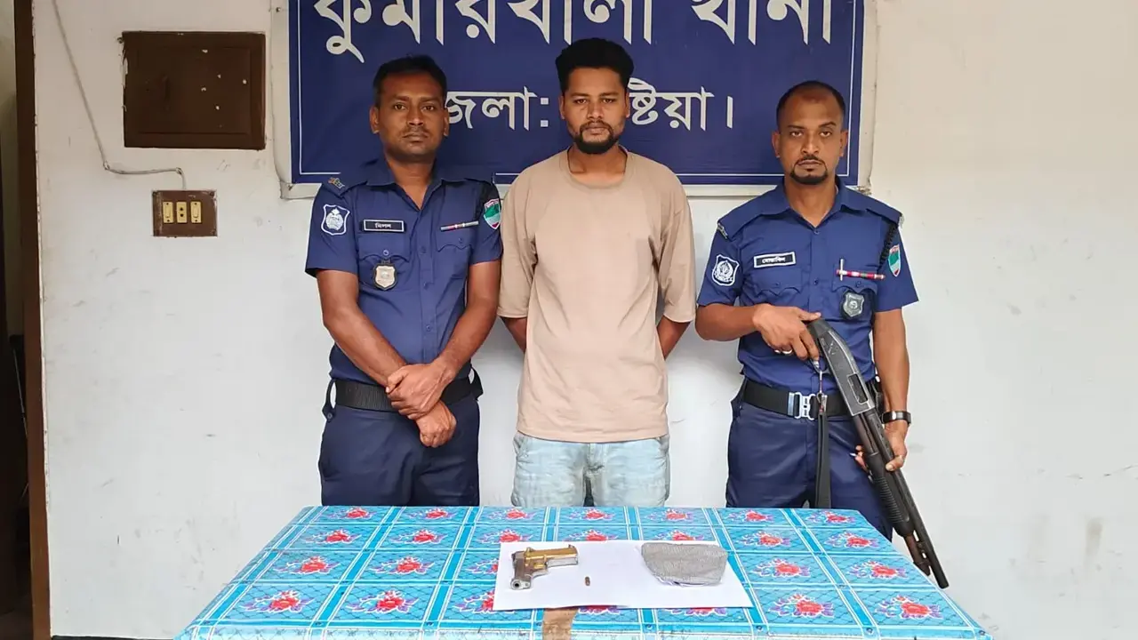 দুলাভাইকে বিদেশি পিস্তল দেখিয়ে হুমকি, শ্যালক আটক - Chief TV